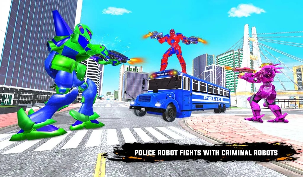 警车机器人汽车最新游戏下载-警车机器人汽车安卓版下载