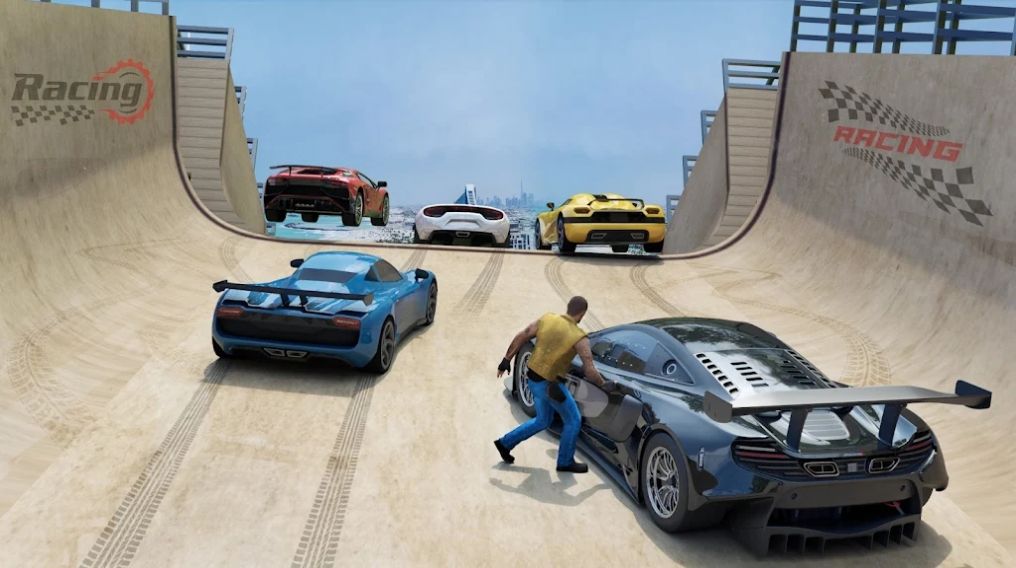 超级汽车特技比赛3D最新版手游下载-超级汽车特技比赛3D免费中文手游下载