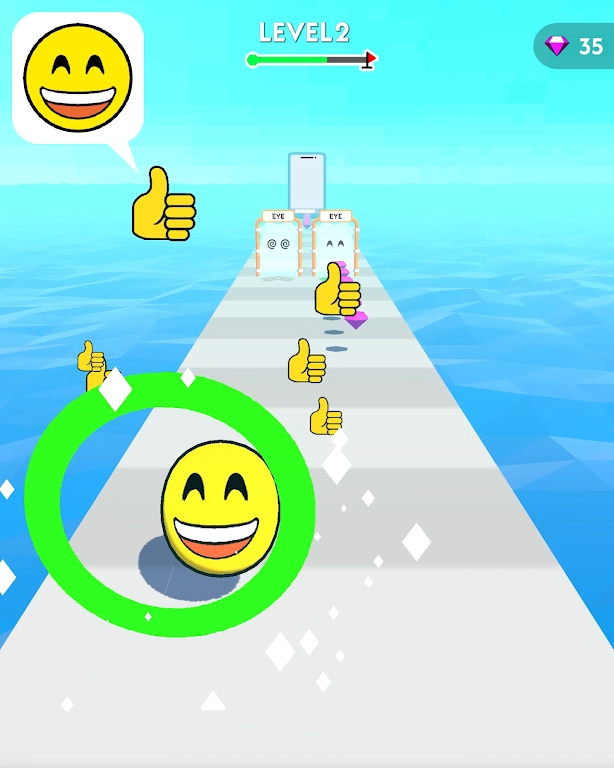 表情球跑酷游戏安卓版（Emoji Ball Run）