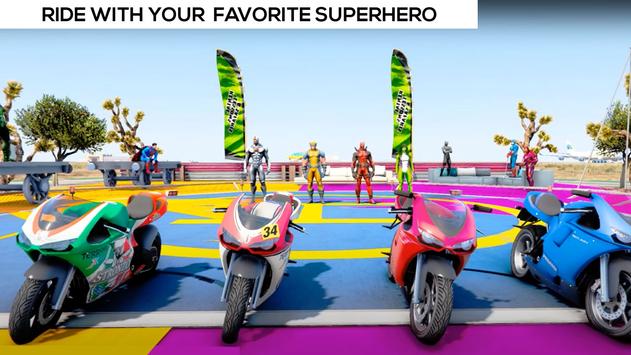 超级英雄自行车特技赛车